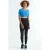 Elastische Crop T-Shirt met Ronde Hals