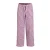 Anytime wide leg crinkle broek panterprint roze