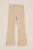WE Fashion – Meisjes velvet flared legging van ribstof – Skinny Fit – Beige – Katoen –