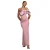 Satin Strapless Bodycon Dress Dames Goddiva Maxi