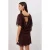 TRENDYOLMİLLA Dames Bruin Effen Kort / Mini Kort Recht Jurken