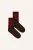 By-Bar Logo Glitter Socks | Chocolate