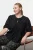 Trendyol Curve Dames Zwart Effen Driekwart mouw Regular fit Grote maten Blouses