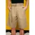 Heren Hoge Taille Linnenmix Tailored Shorts