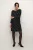 Jurk A-shape black silver
