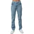Levis Damesjeans 724 van katoen met hoge taille (Lichtblauw)
