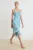 TRENDYOLMİLLA Dames Blauw Bloemen Maxi Mouwloos Avond / Dagelijks Asymmetrisch Jurken