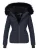 Navahoo Dames Winterjas Adele – Warm, Met Teddyvoering & Afneembare Bontkraag