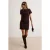 TRENDYOLMİLLA Dames Bruin Effen Kort / Mini Kort Recht Jurken