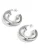 Cala Rose Oorbellen ‘CHUNKY HOOP’  zilver