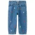 NAME IT MINI gebloemde mom jeans met borduursels – mediumblauw
