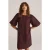 We Fashion Dress Short Aubergine