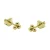 KARMA Jewelry gold plated oorbellen Triple Dots