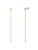 Lulu & Jane Oorbellen  goud / wit
