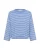 SOAKED IN LUXURY Trui ‘SLSpina’  azuur / wit