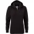 Russell Dames Premium Authentieke Hoodie met rits (3-laagse stof) (Zwart)