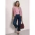 Jasje met ronde hals in corduroy-look