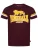 LONSDALE Shirt ‘Methley’  geel / donkerrood / wit