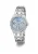 GUESS Analoog horloge ‘QUINN’  lichtblauw / zilver