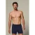 Bamigo wijde boxershort Winston met bamboe donkerblauw