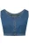 Ulla Popken Top  blauw denim