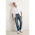 TRENDYOL MAN Heren Donkerblauw Effen Baggy Normale taille Jeans