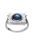 Maanesten Ring ‘Roxxane’  saffier / zilver