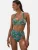 love & roses Bikinibroek  groen / petrol / lila / wit