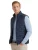 Donkerblauwe bodywarmer Casa Moda structuur
