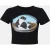 Geprinte Katoenen Cropped T-Shirt