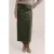 WE Fashion imitatieleren midi rok – donkergroen