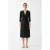 Midi-jurk met V-hals en gedraaide taille