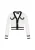 faina Gebreid vest  zwart / offwhite