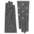 Roeckl Vingerhandschoenen ‘SHINY AURORA’  grijs / wit