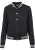 Urban Classics Ladies College Sweat Jacket Collegejas zwart-wit XXL