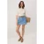 TRENDYOLMİLLA Dames Blauw Geborduurd Extra Kort / Super Mini Rokken