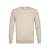 Profuomo wollen regular fit gebreide gemêleerde trui – beige