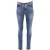 Slim fit jeans van Saint Laurent met geborduurd logo in blauw katoenen denim.