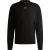 Hugo Heren-T-shirt met hoge kraag en lange mouwen (Zwart)