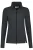 HAKRO Dames fleece jas donkergrijs, Effen