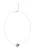 faina Ketting  donkerblauw / goud / transparant