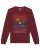 Watapparel Sweatshirt ‘Sun And Moon’  gemengde kleuren / bourgogne