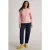 White Stuff Clara Ls Sparkle Tee Dusty Pink