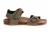 Braqeez 426415-708 Jongens Platte Sandalen – Bruin – Leer – Klittenband
