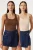 Getailleerde U-kraag Gebreide 2-Pack Tanktop