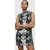 AllSaints Harper Emb Mini Dres Silver