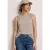 Top met ronde hals en schouderdetails
