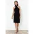 TRENDYOLMİLLA Dames Zwart Effen Kort / Mini Mouwloos Casual Bodycon Jurken