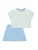 SCHIESSER Nachtkledij ‘ Teens Nightwear ‘  lichtblauw / mintgroen / wit