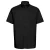 Russell Collection Heren Oxford Easy-Care overhemd met korte mouwen (Zwart)